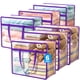 thumbnail image 1 of Bolsas de almacenamiento Budding Joy, transparentes, con cierre, 40 L, paquete de 6, 1 of 6