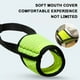 thumbnail image 3 of Bozal para perro, de malla suave, para perros pequeños, medianos y grandes, ideal para cachorros, ideal para morder, masticar y acicalar (verde fluorescente)., 3 of 7