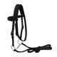 thumbnail image 4 of Brida De Caballo Arnés De Rienda Headstalls Extraíble Snaffle Nylon Correas Negro M, 4 of 5