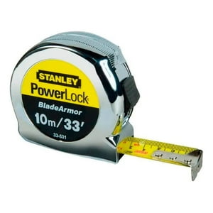Huincha Medir 10 Mts Powerlock Stanley 33-463S Amarillo