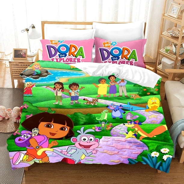 D-DoraExplorer Bedding Set Duvet Cover Bed Set Quilt Cover Pillowcase Comforter Boys Adult