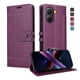 thumbnail image 1 of Premium Wallet Case for Xiaomi Poco X7 Pro 5G with Card Slots & Kickstand, Flip Cover Purple, 1 of 6