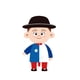 thumbnail image 2 of Globo Decorativo Diseño Niño Huaso Fiestas Patrias, 2 of 3