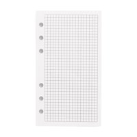 Magideal - Recambios De Papel A6 Para Planificador, Accesorios De Inserción, Hojas Sueltas Desmontables Y Multifuncionales, 6 Agujeros Para Diarios, Cuadernos, Red