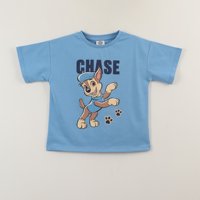Polera Manga Corta Niño Azul Chase Jump Paw Patrol