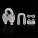 thumbnail image 2 of 40 PCS 1/4 "Abrazadera de cable de cable de cuerda de alambre de acero inoxidable Abrazadera de cable de alambre M6 Abrazadera de cable de alambre Abrazadera de cable de cable, 2 of 3