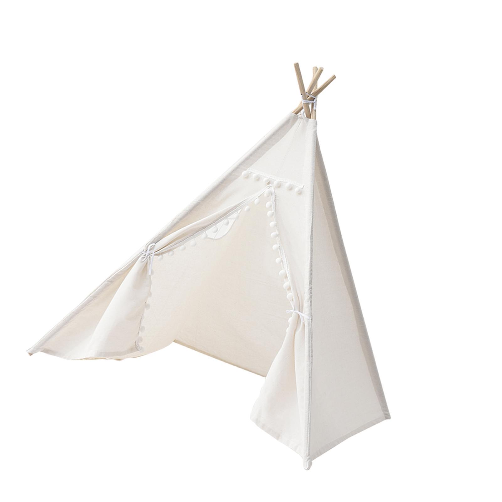 Bothyi - Tipi Para Niños, Tienda De Campaña Para Niños, Bonita Casa De Juegos Para Niños, Color Blanco