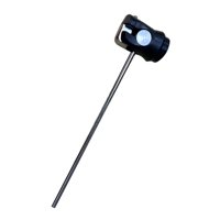 Magideal - Batidor De Bombo, Mazo De Pedal De Bombo, Batidor De Pedal De Bombo Ligero Para Instrumentos De Percusión De Bajo Piezas De Batería De Instrumentos Mu Negro
