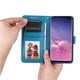 thumbnail image 3 of Funda tipo cartera FOXDOCK para Samsung Galaxy S10 Plus , diseño girasol en relieve, cuero PU, cierre magnético, soporte y tarjetero, 3 of 5