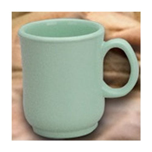 Taza Yanco Nessico Collection De Melamina, 240 Ml, Color Verde Bulboso, 48 Unidades