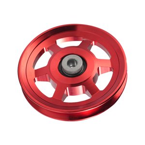 Magideal - Rueda De Polea De Rodamiento Resistente Al Desgaste, Reemplazo De Rueda De Cable De Gimnasio De 105Mm Para Máquina De Cable De Gimnasio En Casa, , Rojo