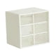 thumbnail image 1 of Mini cajón organizador para escritorio, organizador de cuentas, estuche de almacenamiento de joyas para mujer, pequeño organizador con cajones para su Blanco, 1 of 5