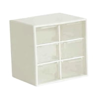 Magideal - Mini Cajón Organizador Para Escritorio, Organizador De Cuentas, Estuche De Almacenamiento De Joyas Para Mujer, Pequeño Organizador Con Cajones Para Su Blanco