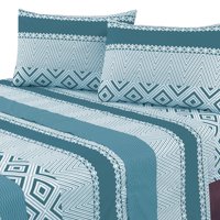 Mallorca - Juego De Sábanas T144 Illinois Petróleo King