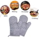 thumbnail image 5 of Guantes y agarraderas para horno resistentes al calor - 4 guantes de algodón y agarraderas para horno con agarre de silicona antideslizante y brazo largo, 5 of 7