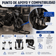 thumbnail image 2 of Caballete Delantero Universal Para Moto EOLAND Soporte Horquilla Ajustable 26 A 35 Cm Acero Tubular Reforzado Ruedas Hasta 150 Kg, 2 of 6