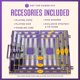thumbnail image 5 of Set de backgammon Get The Games Out, juego de mesa clásico, color morado, 5 of 8