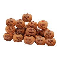 Magideal - 20 Piezas De Estatua De Calabaza De Halloween, Figura De Resina, Regalo, Decoración, Escultura, Adorno Para Chimenea, Jardín De Hadas, Inauguración De Naranja