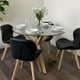 thumbnail image 3 of Comedor Mesa Equiz 100cm + 4 Sillones Rubik Negro, 3 of 3