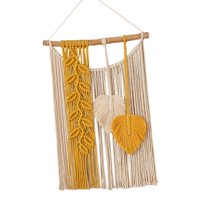 Bothyi - Borlas Duraderas Para Colgar En La Pared De Macramé Para Boda, Apartamento, Comedor, Amarillo
