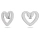 thumbnail image 1 of Aros Swarovski Una Clip Heart Large Rhodium Plated, 1 of 2