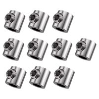 Ioensy - Abrazaderas De Cable De Acero, Accesorio De Clip Para Fijar Pancartas, Multiusos, Resistentes, 10 Piezas