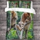 thumbnail image 3 of Juego de funda nórdica Monkey Gorilla, juego de ropa de cama de microfibra suave para adultos, adolescentes y niños, juego de 3 piezas con cierre de cremallera para decoración del hogar, est, 3 of 3