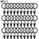 thumbnail image 1 of 30 anillas para cortinas con clips, resistentes ganchos para cortinas con soporte de barra de tensión, ojales metálicos de diámetro interior, colgadores decorativos para ventanas., 1 of 8