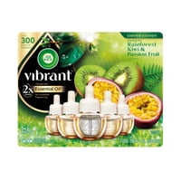 Recarga De Aceite Perfumado Air Wick Paquete De 5 - Bosque Tropical Con Kiwi Y Maracuyá