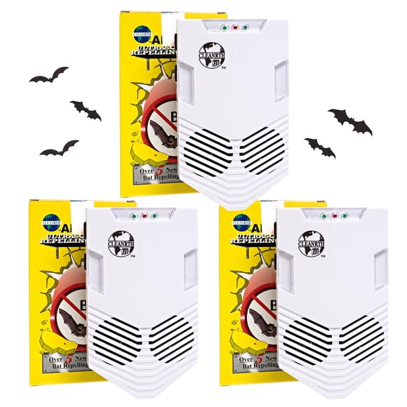 Sistema ultrasónico para repeler murciélagos CLEANRTH CB006 (paquete de 3)