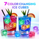 thumbnail image 2 of Cubos de Hielo Iluminados, Paquete de 32 Cubos de Hielo Multicolor con Led para Bebidas IP67 Impermeables Reutilizables Luces Brillantes Intermitentes Cambiantes Luces de Bebida Activadas por Agua, 2 of 7
