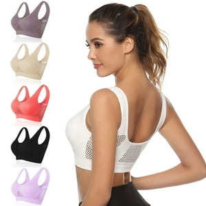 Malltradecl - Pack 3 Sostén Deportivo Elasticado Mujer Peto Sujetador Multicolor