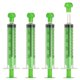 thumbnail image 1 of Jeringas de Alimentación Uxcell con Tapa Jeringas de Plástico Herramienta de Medición de Alimentación para Mascotas Sin Aguja, 10ml, Verde, 4 Piezas para Mascotas, 1 of 7