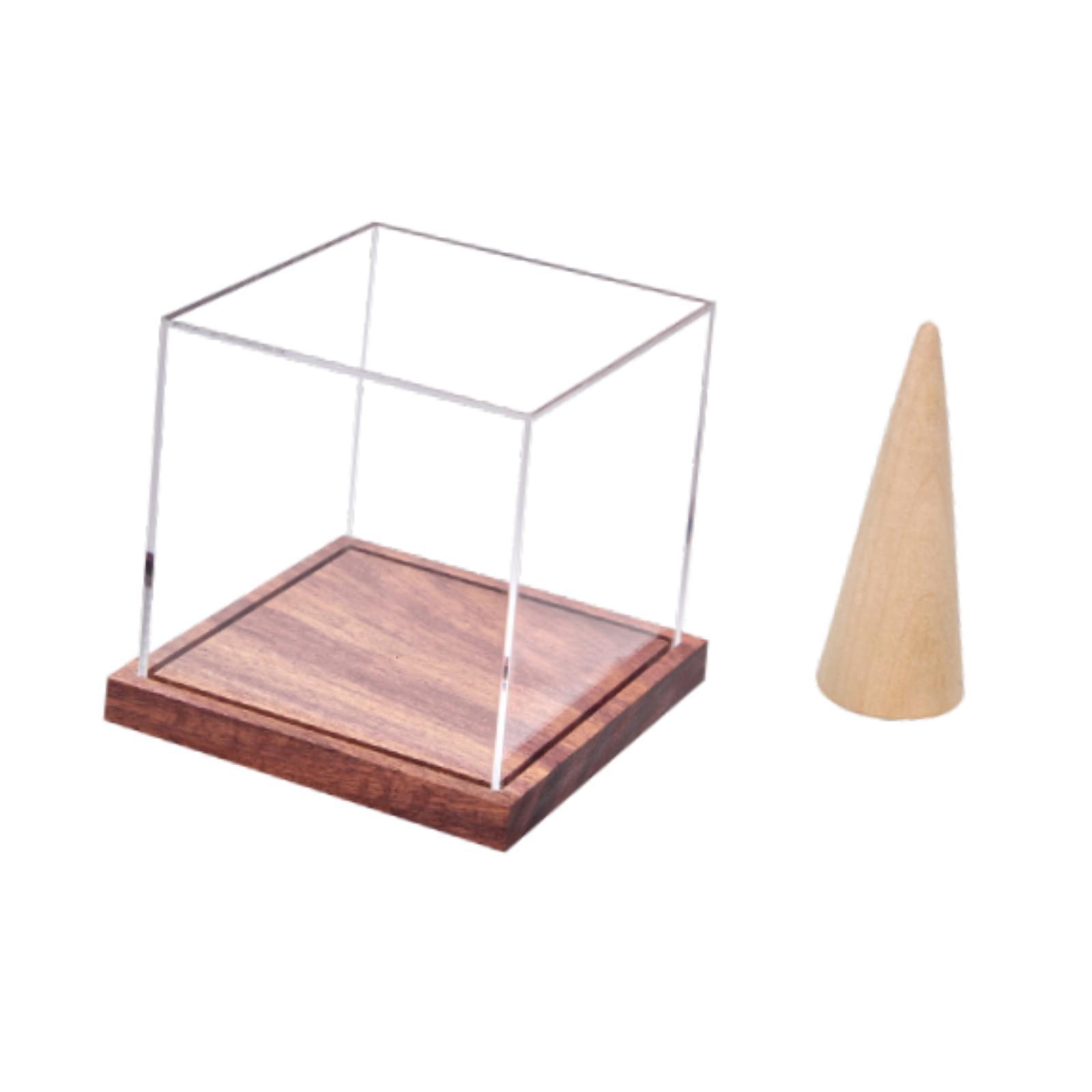 Magideal - Vitrina Para Anillos De Campeonato, A Prueba De Polvo, Soporte Para Un Solo Anillo, Pequeña Vitrina, Caja De Exhibición Para Anillos Deportivos, Para