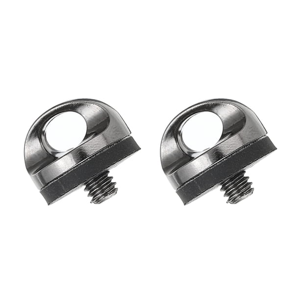 Uxcell Correa de Cuello para Cámara con Soporte de Tornillo, Tornillos de Cámara de Instalación Rápida, con Arandela de Goma Plata Oscura