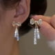 thumbnail image 1 of Stylish Heart-Shaped Tassel Earrings with Full Zircon for Women and Girls - Add a Touch of Personality to Your Look, 1 of 5
