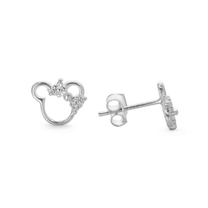 Fershop - Aros De Plata 925 Con Moño Y Circones