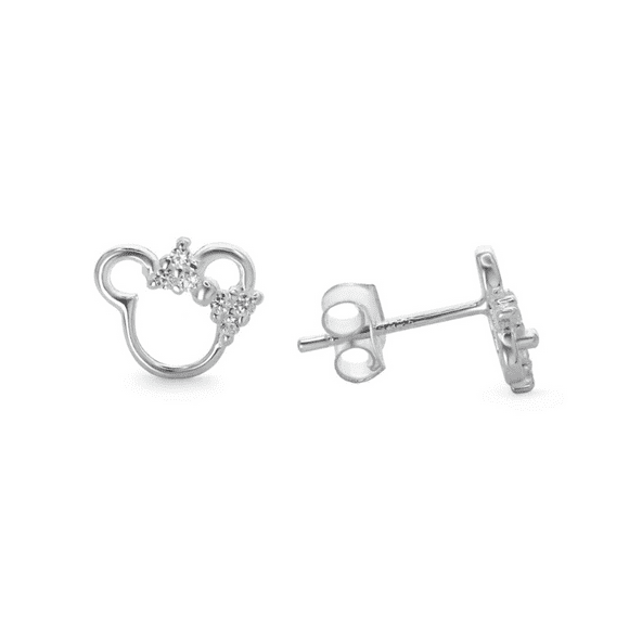Aros de Plata 925 con Moño y Circones