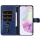 thumbnail image 4 of Funda tipo cartera para Samsung Galaxy A36 5G con bolsillo con cremallera y ranuras para tarjetas – Función de soporte Azul, 4 of 6