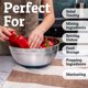 thumbnail image 4 of Tazones para mezclar Priority Chef 6 piezas 7 qt acero inoxidable azul, 4 of 7