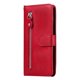 thumbnail image 4 of Funda tipo cartera para Samsung Galaxy A05s con bolsillo con cremallera y ranuras para tarjetas – Función de soporte Rojo, 4 of 6