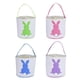 thumbnail image 2 of 4x Bolsa De Conejo De Pascua Cubo De Caza De Huevos Reutilizable Para Huevos De Pascua Juguetes De Dulces, 2 of 5