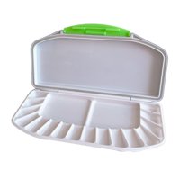 Magideal - Paleta De Pintura De Acuarela, Vacía, Portátil, Hermética Para Principiantes Con Tapa, Caja De Pintura, Bandeja, Paleta De Pintura Para Suministros De