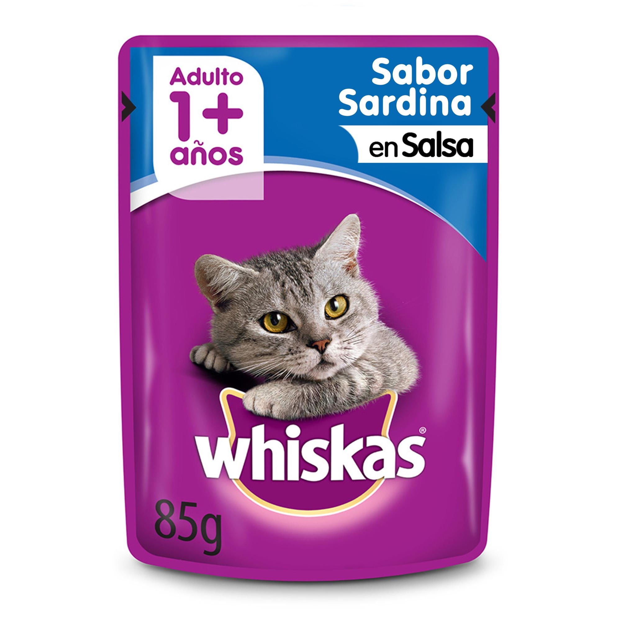 Alimento Húmedo Gato Adulto Sabor Sardina En Salsa Pouch 85 g Whiskas