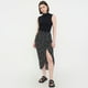 thumbnail image 4 of Falda Mujer Midi Recojida Negra Puntos Blancos Corona, 4 of 5