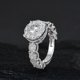 thumbnail image 2 of Anillos de Moissanita para Mujer Color D VVS1 Anillo de Diamante para Mujer Banda de Boda Anillo de Compromiso de Moissanita de Plata Esterlina 925 Joyería para Mujer Talla 5-10, 2 of 7