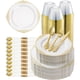 thumbnail image 1 of Vajilla Desechable Goodluck 350 Piezas Dorado para 50, 1 of 3