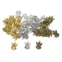 Magideal - 120X Charms Colgantes Cobre Artesanía Religiosa Diy Charms Para Pulseras Pendiente Diseñador Fabricación De Joyas