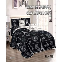 Genérico - Sabana Con Cubrecama 2 Plazas