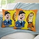 thumbnail image 3 of El Gordo y el Flaco Fundas de almohada de terciopelo con tema, regalos de funda de almohada, decoración para el hogar, cojín de lanzar, regalo de cumpleaños para fans y parejas.56*56cm., 3 of 6